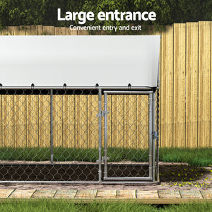 XL Dog Kennel | Large Pet House with Run Cage | 2m x 4m Outdoor Enclosure
