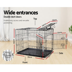 36" Dog Cage Crate Kennel | 3 Doors