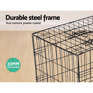 42" Dog Cage Crate | Large Kennel 3 Doors