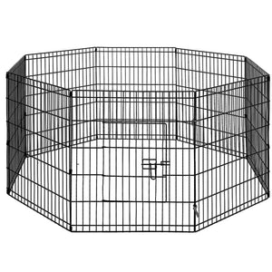 30" 8 Panel Dog Playpen | Pet Fence Exercise Cage Enclosure Play Pen