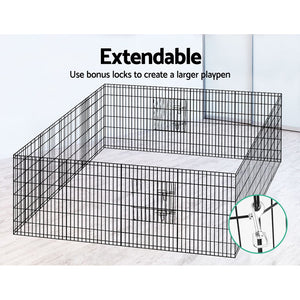 36" 8 Panel Dog Playpen | Pet Fence Exercise Cage Enclosure Play Pen