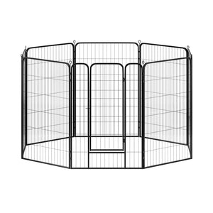 i.Pet Dog Playpen 48" | 8 Panel Puppy Fence & Kennel | Indoor & Outdoor Pet Enclosure