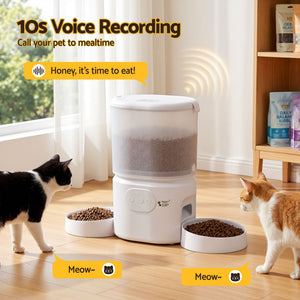 Automatic Pet Feeder | 5L Smart Dual Bowl Dispenser with App Control