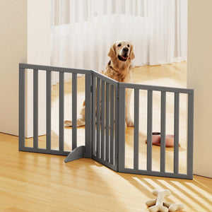 Wooden Dog Gate Playpen | 3 Panel Pet Door Fence