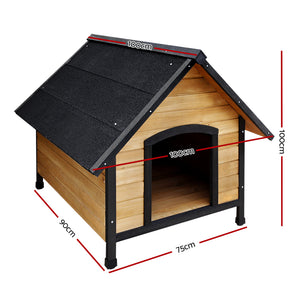 Dog Kennel Extra Large | Wooden Outdoor House Pet Puppy House XL Crate Cabin Waterproof