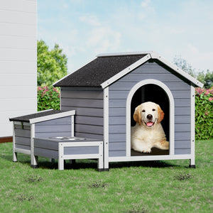 Dog Kennel House | Large Wooden Outdoor Pet Kennels Indoor Puppy Cabin