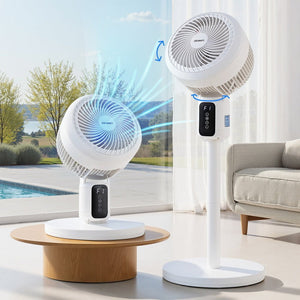 Pedestal Fan | Remote Control | 3 Speed | 12H Timer | Height Adjustable