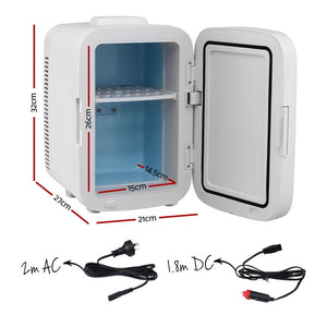 Portable Mini Fridge | Cooler & Warmer | 12V + 220V | White