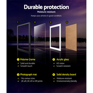 Photo Frames | Art Holder | 11PCS | 5x7" | 6x8" | 8x10" | Black