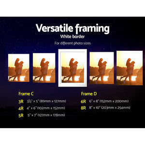 Artiss Photo Frames Art Holder | 26PCS | 8x10" | 5x7" | 4x6" | 3.5x5" | White