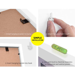 Artiss Photo Frames Art Holder | 26PCS | 8x10" | 5x7" | 4x6" | 3.5x5" | White