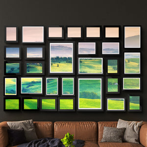 Photo Frames | Art Holder | 30PCS | 8x10" | 5x7" | 4x6" | 3.5x5" | Black