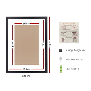 3 PCS Photo Frame Wall Set | A3 Picture | Home Decor | Art | Gift | Present | Black