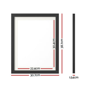 3PCS Photo Frame Set | Black Color | Wall Hanging