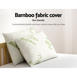 Bedding | 4 Pack Bamboo Pillow | Family | Hotel