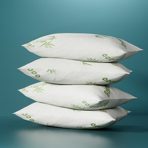 Bedding | 4 Pack Bamboo Pillow | Family | Hotel