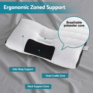 Contour Pillow | Ergonomic Neck Support | 48x73cm