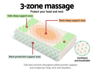 Bedding | Natural Latex Pillow | Twin Pack