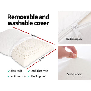 Bedding | Natural Latex Pillow | Classic | Twin Pack