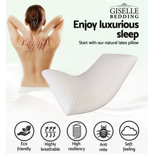 Bedding | Natural Latex Pillow | Classic | Twin Pack