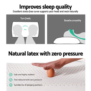 Bedding | Natural Latex Pillow | Classic | Twin Pack