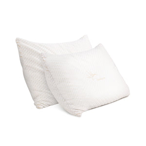 Bedding | Memory Foam Pillow | Bamboo Cover | Twin Pack