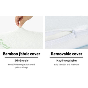 Bedding | Memory Foam Contour Pillow | Cool Gel | Bamboo Cover