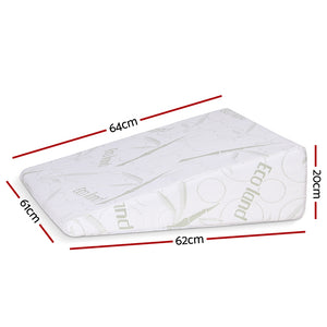 Gel Memory Foam Wedge Pillow | Bamboo Cover | Ergonomic Support