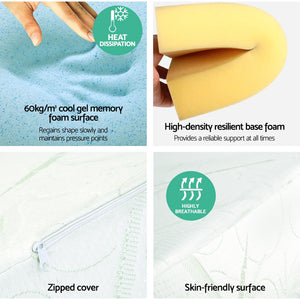 Bedding Wedge Pillow | Bamboo Cover | Twin Pack