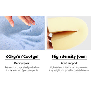 Bedding Wedge Pillow | Blue | Twin Pack
