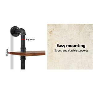 Floating DIY Pipe Shelf | 6 Tiers | IRA