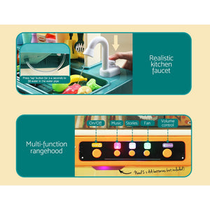 Kitchen Play Set | Pretend Cooking | Sound Steam Light Function