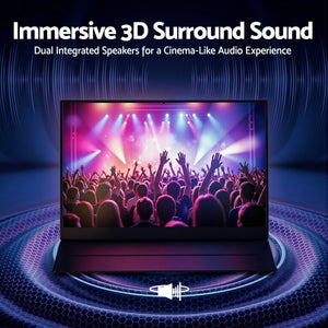15.6 Inch Portable Monitor | FHD 1080P IPS | USB-C & HDMI | Gaming Display