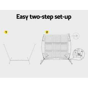 Everfit Soccer Net Baseball Pitching | Football Goal | Training Aid | 9 Target Zone