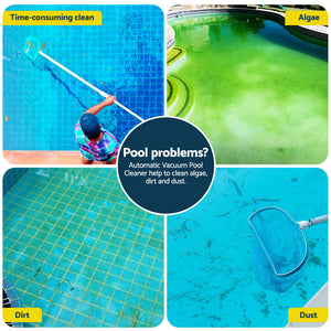 Automatic Pool Vacuum Cleaner | Wall Climbing | Grey