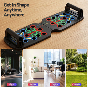 Push Up Board | Multi-Function Home Gym Workout Rack | Black