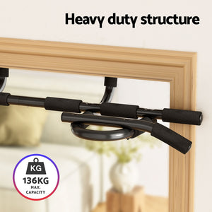 Everfit Pull Up Bar | 104CM | Doorway Chin Up Horizontal Bar | Gym