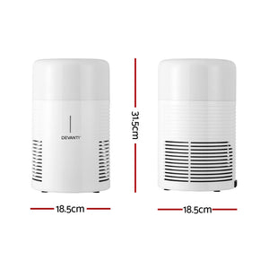 Devanti Air Purifier | HEPA Filter | Home Purifiers | Dust Sensor | PM2.5 Remover