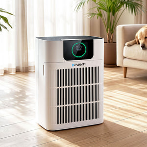 Pet Air Purifier | 3 Stage HEPA Cleaner with PM2.5 Display | White