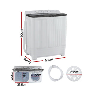 Portable Washing Machine | Twin Tub | 4.5kg Capacity