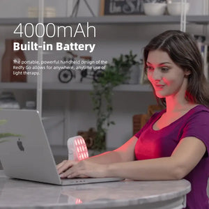 Portable Handheld Red Light Therapy Mini Panel | 660nm + 850nm Dual Wavelength | Rechargeable | Targeted Wellness Device