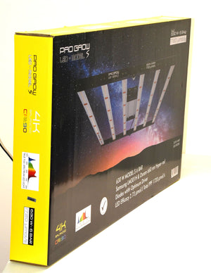 Pro Grow LED Grow Light | 630W Model S | 6 Bar 1720 µmol/s