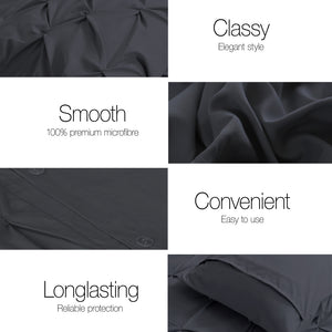 Bedding | Quilt Cover Set | Diamond Black | Super King