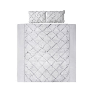 Bedding | Quilt Cover Set | Diamond Grey | Super King