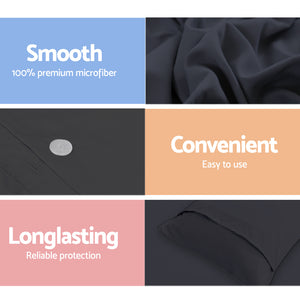 Bedding | Quilt Cover Set | Classic Black | Queen