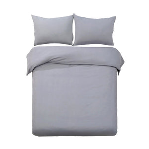 Bedding | Quilt Cover Set | Classic Grey | Queen