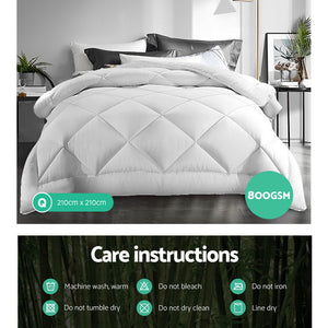 Bedding | 800GSM | Microfibre Bamboo Quilt | Queen