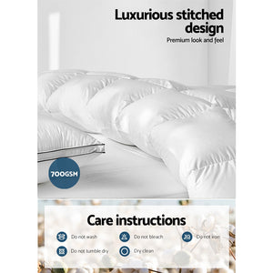 Bedding | 700GSM | Duck Down Feather Quilt | Super King