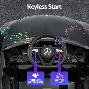 Kids Electric Ride On Car | Licensed Battery Powered Toy Vehicle with Music & Remote Control | Black