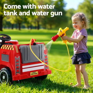 Rigo Kids Ride-On Fire Truck | Electric Toy Car with Water Gun & Music